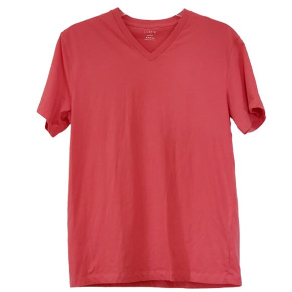J. Crew Pink V Neck Short Sleeve Washed Tee Small - Picture 2 of 5
